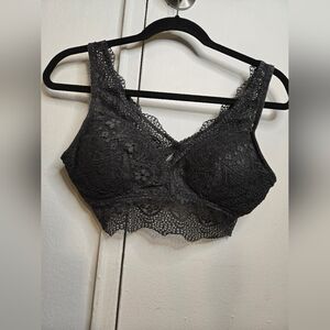 SO Grey Lace Bralette